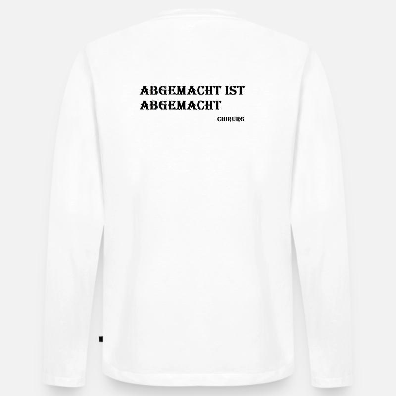 Chirurg - Männer Premium Bio Langarmshirt - Weiß