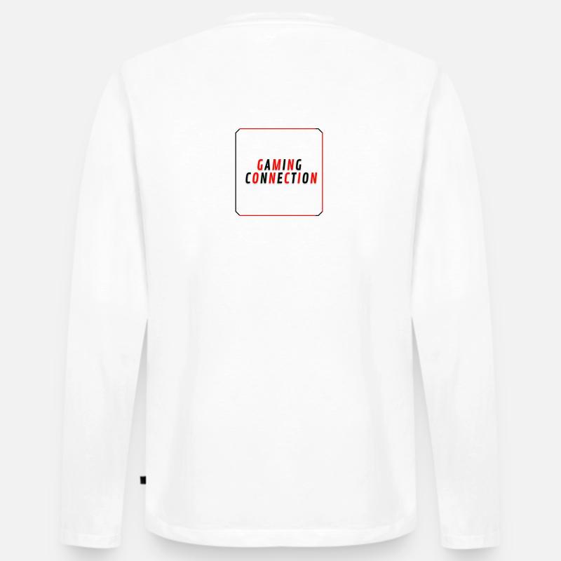 Gamming Connection / Logo - Männer Premium Bio Langarmshirt - Weiß