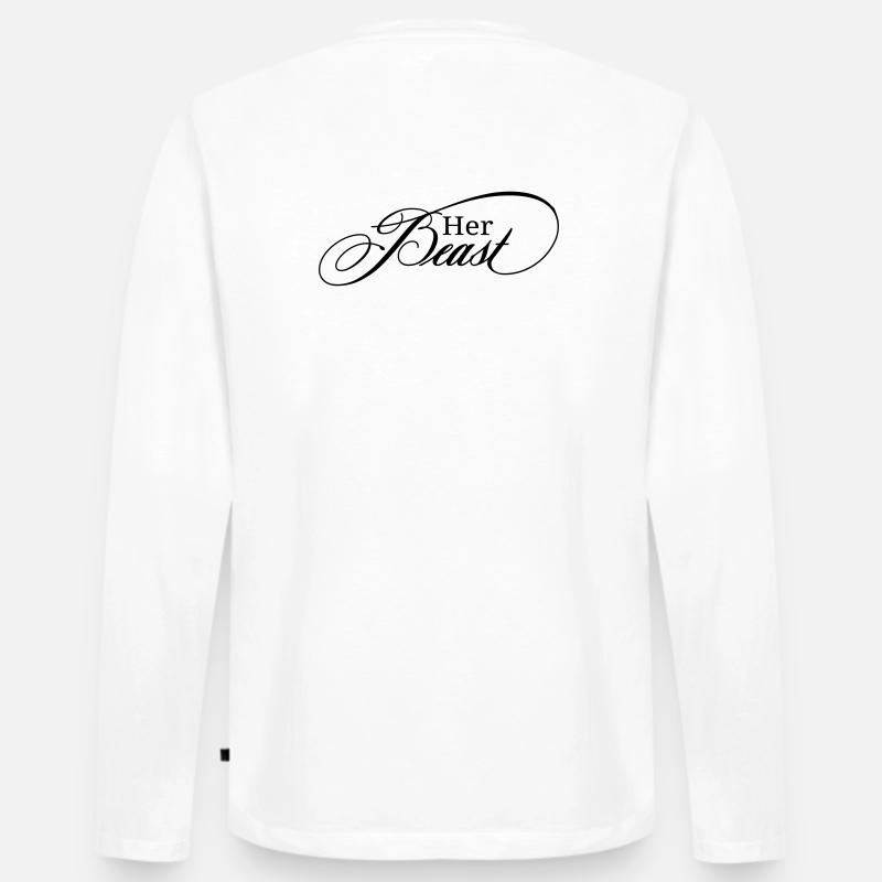 her_beast - Männer Premium Bio Langarmshirt - Weiß