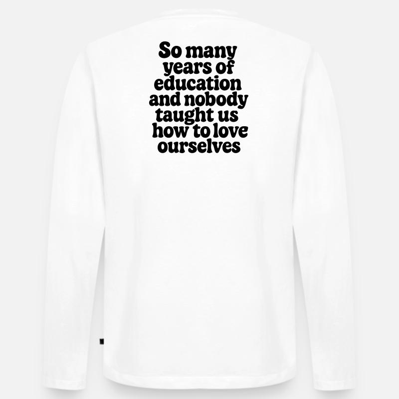 Selbstliebe 2 - Männer Premium Bio Langarmshirt - Weiß