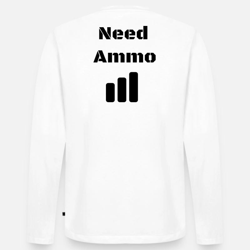 Need Ammo Load - Männer Premium Bio Langarmshirt - Weiß