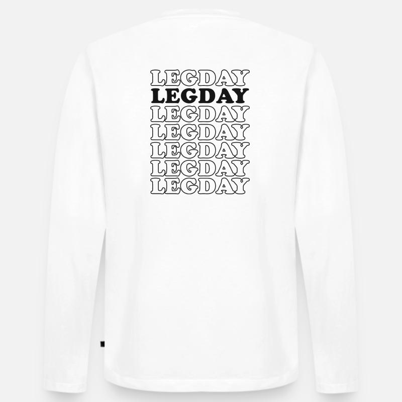 Legday - Männer Premium Bio Langarmshirt - Weiß