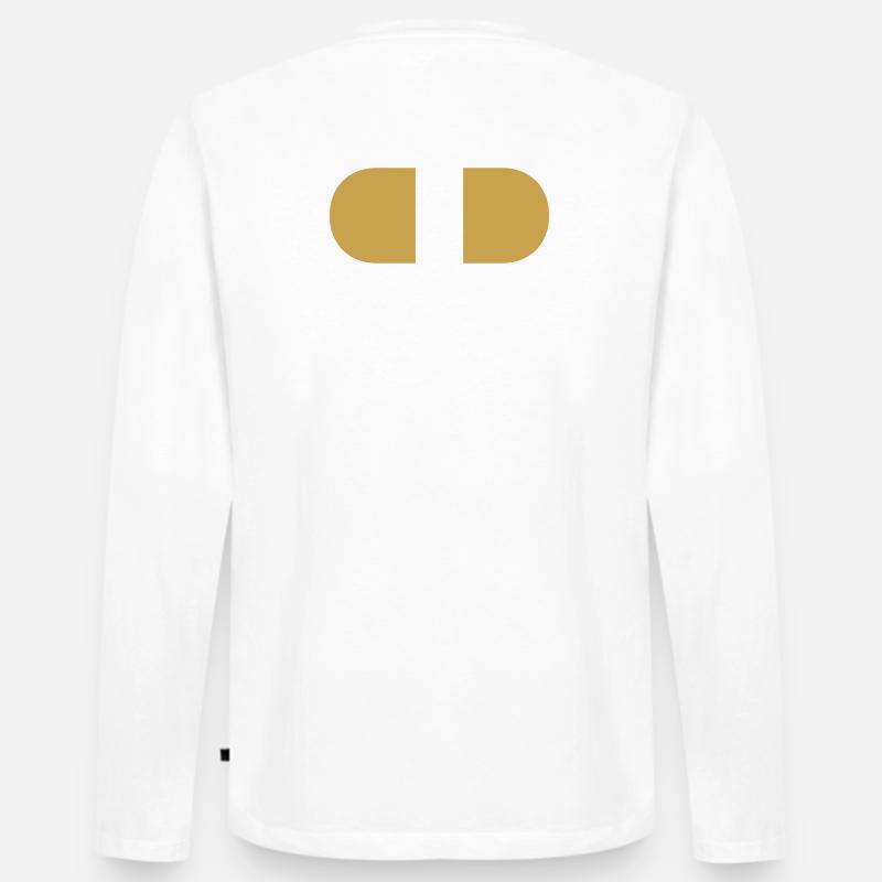 controller-split-gold - Männer Premium Bio Langarmshirt - Weiß