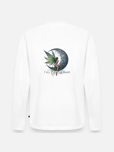 The Nostalgic Fairy by FairyBreizh - Men's Premium Organic Long Sleeve Shirt - white