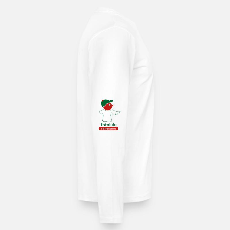 Mauerläufer - Männer Premium Bio Langarmshirt - Weiß