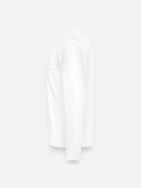 Dachdecker Zunftzeichen - Männer Premium Bio Langarmshirt - Weiß