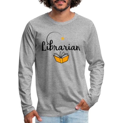 0326 Bibliotekarz i bibliotekarz - Koszulka męska Premium z długim rękawem