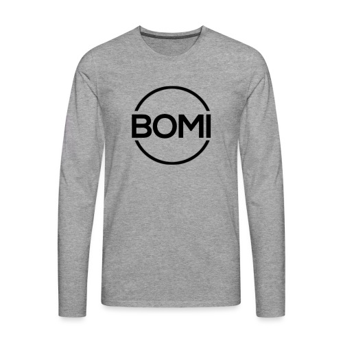 Bomi logo 2 png - Mannen Premium shirt met lange mouwen