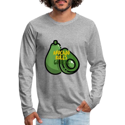 Avocado rules - Mannen Premium shirt met lange mouwen