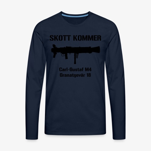 SKOTT KOMMER - KLART BAKÅT - SWE Flag - Långärmad premium-T-shirt herr