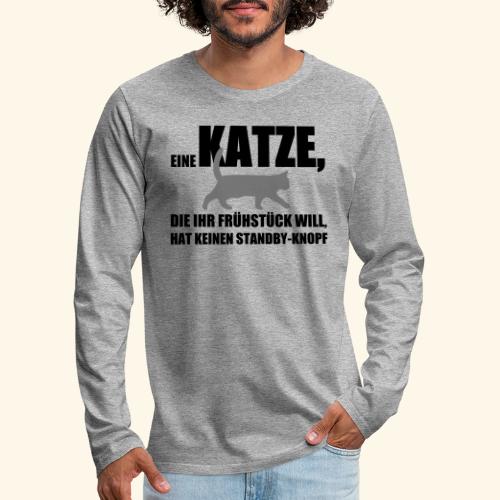 hungrige_katze - Männer Premium Langarmshirt