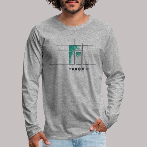 Manjaro Logo Draft - Men's Premium Longsleeve Shirt