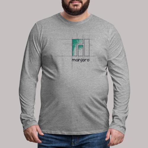 Manjaro Logo Draft - Men's Premium Longsleeve Shirt