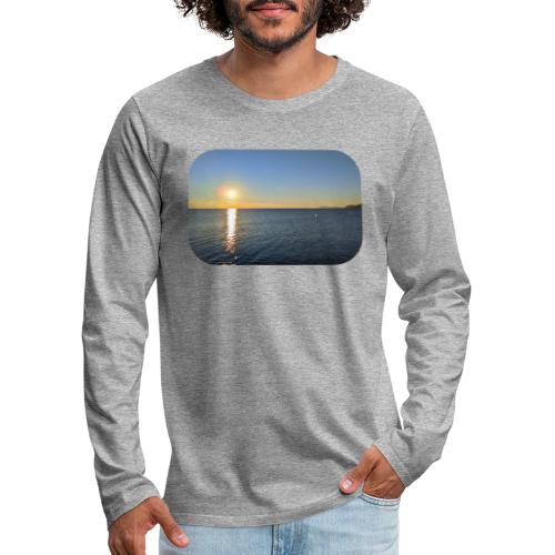Depuis la plage de l'Almanarre, l'horizon - T-shirt manches longues Premium Homme