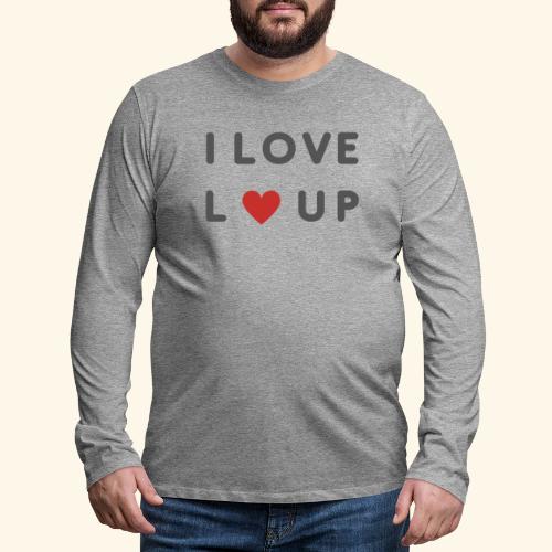 I LOVE LOUP - T-shirt manches longues Premium Homme