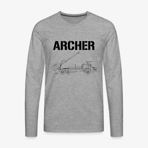 Artillerisystem ARCHER 15,5 cm - Långärmad premium-T-shirt herr