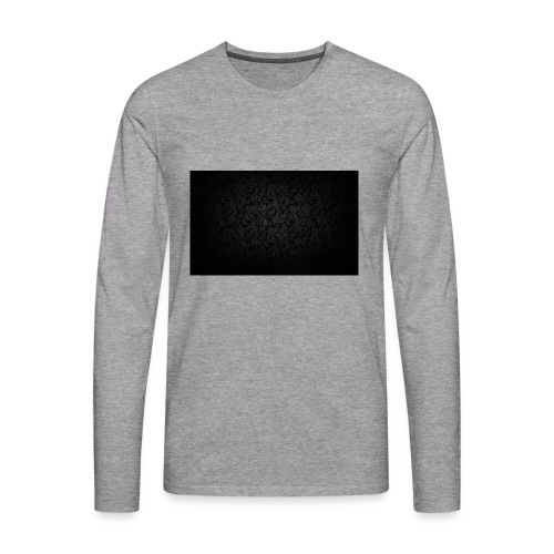 black background pattern light texture 55291 3840x - Men's Premium Longsleeve Shirt
