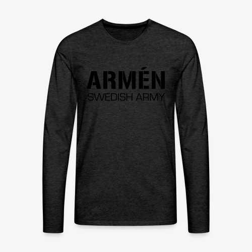 ARMÉN -Swedish Army - Långärmad premium-T-shirt herr