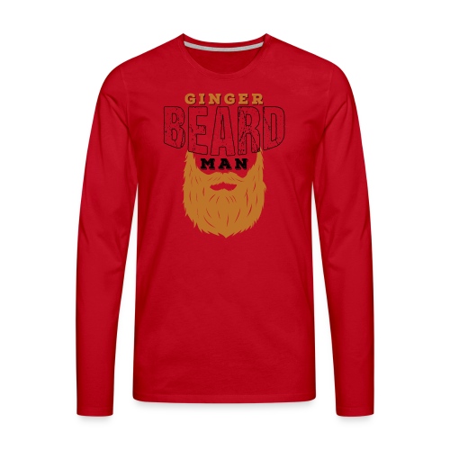 Beard Ginger Beard Man Redhead Gifts For Men - Männer Premium Langarmshirt