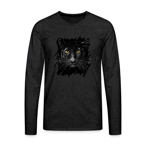 Schwarzer Panther - Männer Premium Langarmshirt