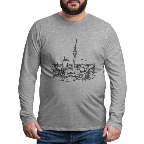 Le panorama de Berlin - T-shirt manches longues Premium Homme