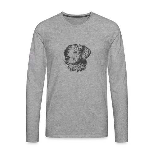 koiran kuva - Miesten premium pitkähihainen t-paita