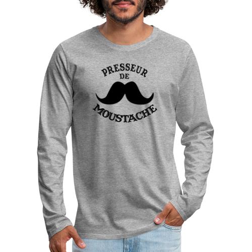 prsseur de moustache - Mannen Premium shirt met lange mouwen