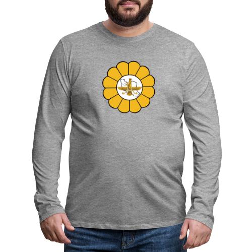 Faravahar Iran Lotus - Premium langermet T-skjorte for menn