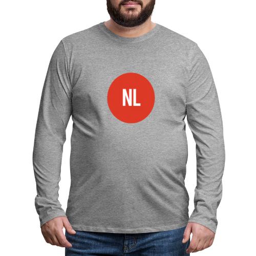 NL logo - Mannen Premium shirt met lange mouwen