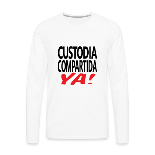 Custodia Compartida YA Negro - Camiseta de manga larga premium hombre