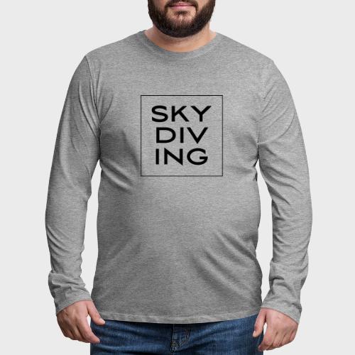 SKY DIV ING Black - Männer Premium Langarmshirt