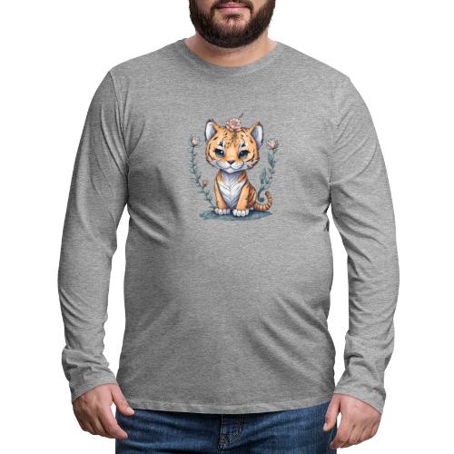 cucciolo tigre - Maglietta Premium a manica lunga da uomo