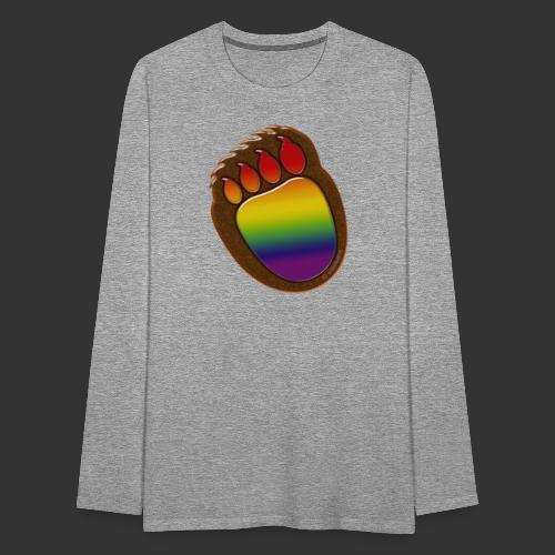 Bear paw with rainbow - Men's Premium Longsleeve Shirt