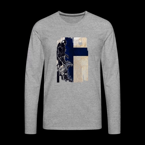 viking och varg finland - Långärmad premium-T-shirt herr