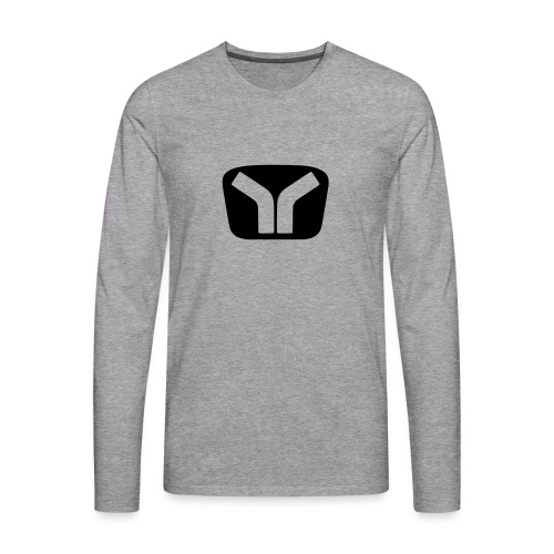 Yugo Logo Black-Transparent Design - Men's Premium Longsleeve Shirt