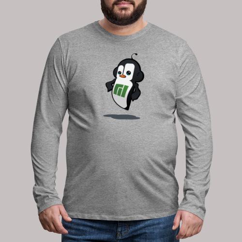 Manjaro Mascot confident right - Men's Premium Longsleeve Shirt