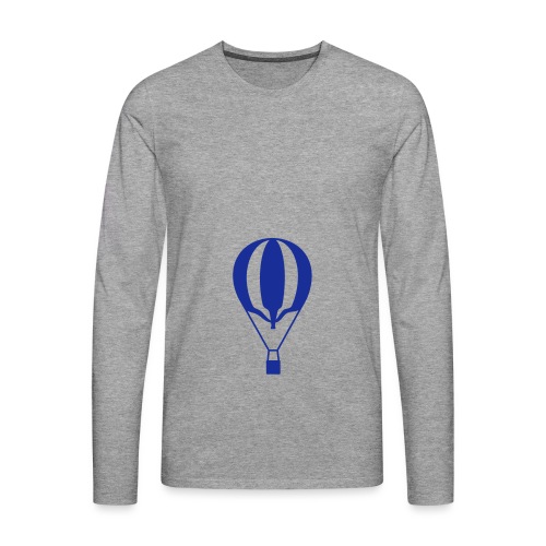Gas ballon unprall - Herre premium T-shirt med lange ærmer