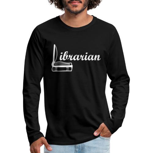 0325 Librarian Librarian Cool design - Koszulka męska Premium z długim rękawem