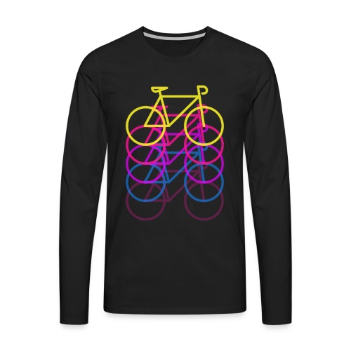 Fahrrad Fahrradfahrer Neon Geburtstag Geschenkidee - Männer Premium Langarmshirt