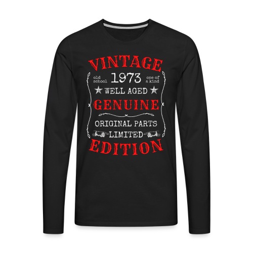 50 vuotis lahjapaita - Miesten premium pitkähihainen t-paita