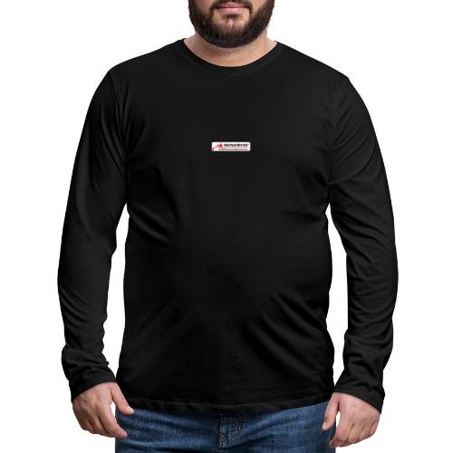 LOGO Links - Mannen Premium shirt met lange mouwen