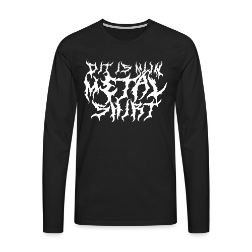 Metalshirt - Mannen Premium shirt met lange mouwen