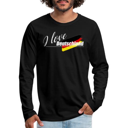 I love Deutschland - Männer Premium Langarmshirt