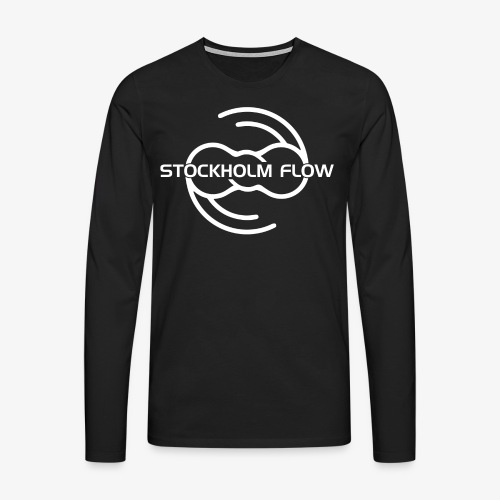Stockholm Flow Old Logo White - Långärmad premium-T-shirt herr