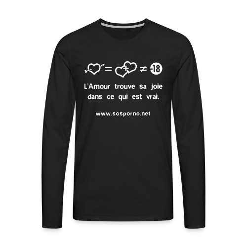True love - T-shirt manches longues Premium Homme