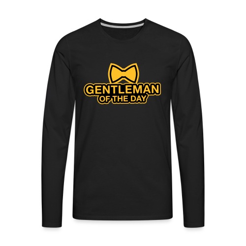 Gentleman of the day - JGA T-Shirt - Bräutigam - Männer Premium Langarmshirt