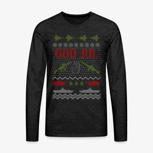 Ful jultröja - Ugly Christmas Sweater - Långärmad premium-T-shirt herr