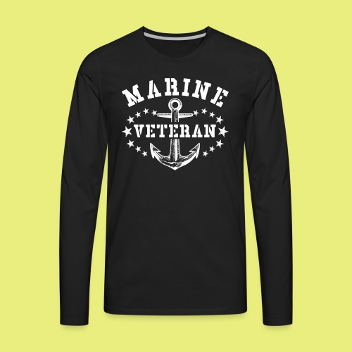 Marine Veteran - Männer Premium Langarmshirt