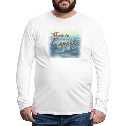 Made in Koppelo lippis - Miesten premium pitkähihainen t-paita