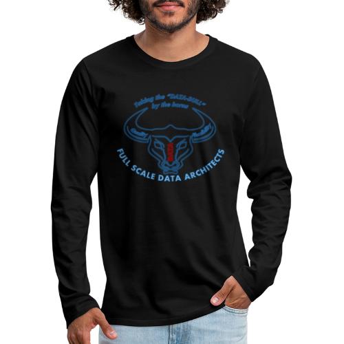 Databull blue - Mannen Premium shirt met lange mouwen